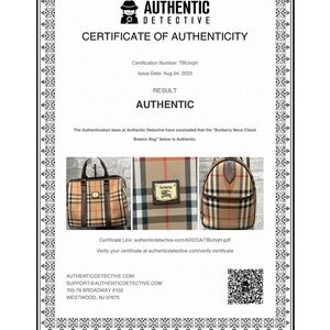 Burberry Beige and Black Plaid Handbag